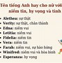 Tên Tiếng Anh Hay Cho Nữ Bắt Đầu Bằng Chữ T